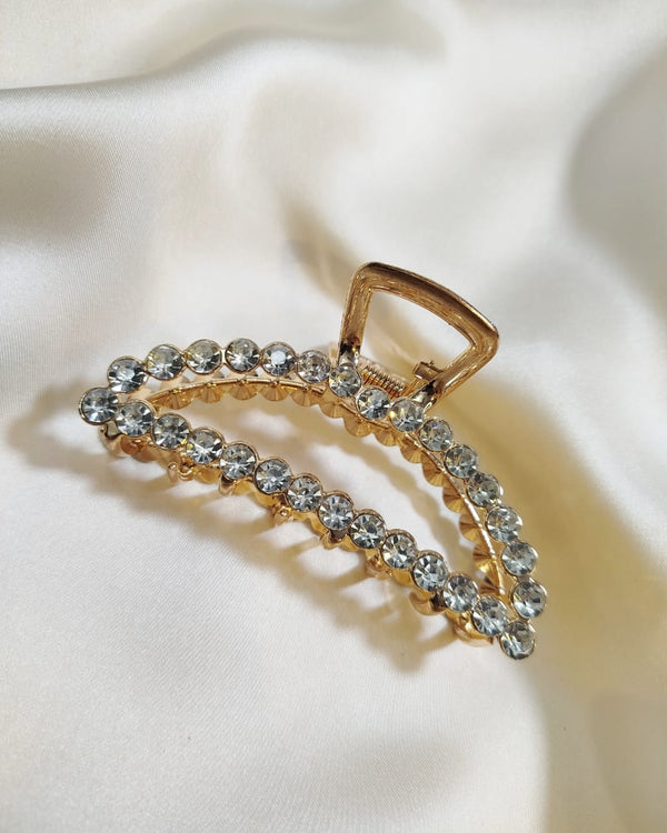 11cm Rhinestone Alloy Hair Claw Clip