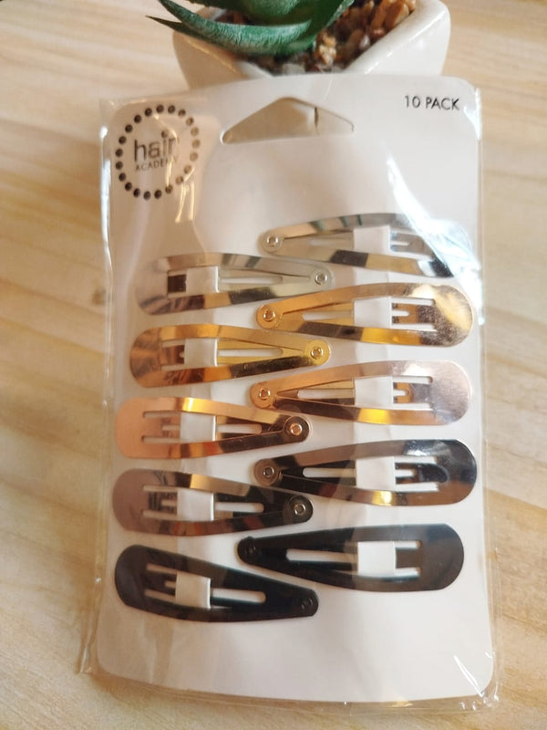 10pcs Metal Tic Tacs Hairpins